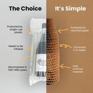 牛皮纸蜂窝卷套木质材料保护运输垫玻璃酒瓶防震包装纸 - Product Image 2