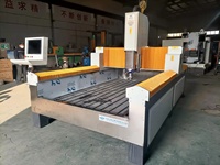 Routeur CNC à tête unique haute précision JK-1325 pour la sculpture en relief sur pierre, équipement de gravure plate sur pierre CNC