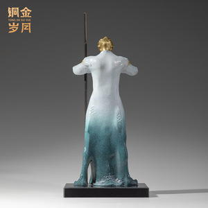 Figura del Rey Mono de los Años del Cobre y del Oro, Adorno de cobre coloreado, decoración artística hecha a mano para mesa, regalo de Año Nuevo Chino - Product Image 5