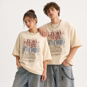 Camiseta de Algodón con Estampado Personalizado OEM, Cuello Redondo, Manga Corta, Diseño Gráfico, Informal, Básica, Suave, Transpirable, de Verano, de Alta Calidad para Hombre - Product Image 2