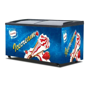 Congélateur commercial à coffre profond avec porte vitrée incurvée, <span class=keywords><strong>petit</strong></span> congélateur à glace pour supermarché, congélateur pour produits surgelés - Product Image 6