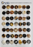 Botones Redondos de Resina con Logotipo Personalizado CRYSTI, Elegantes, Ecológicos, Pulidos, de 4 Agujeros, para Camisas y Trajes, de 10 mm a 25 mm, para Prendas de Vestir
