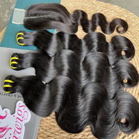 Paquete de Cabello Humano con Cierre 2x6 al por Mayor, Cabello 100% Virgen con Cutícula Alineada, Paquetes de Cabello Ondulado Suelto con Cierre HD