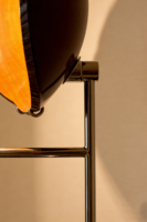 Lampe de table LED moderne en métal chromé en forme de donut, avec variateur d'intensité et interrupteur, garantie 2 ans - Décoration de luxe pour hôtel