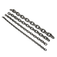 Chaîne de levage G80, grade 80, en acier allié haute résistance, chaîne de charge EN818-2, oxyde noir, chaîne de gréage robuste pour palans, 6 mm, 16 mm