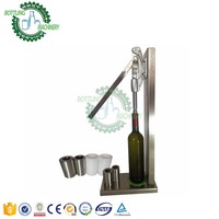 Machine d'insertion semi-automatique de bouchons de liège de bouteille en verre de champagne de vin rouge en bois de 1200 à 1500 bouteilles/h