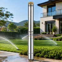 FLY OEM ODM Pompe submersible pour puits profond 3SDM4/9, personnalisable en gros, 0.37KW 0.5HP, sortie en laiton de 1,5 pouce, pour le traitement de l'eau potable de haute qualité
