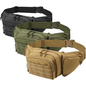Marsupio Tattico Mimetico Resistente per Esterni, Borsa Impermeabile MOLLE con Cerniera in Nylon per Escursionismo in Montagna e Caccia - Product Image 5