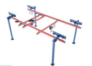 เครนยกเหนือศรีษะแบบยืนได้2ตัน3ตันสำหรับระบบราง kbk - Product Image 2