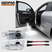 2PCS Projecteur Laser 3D de Logo pour Porte de Voiture, Lumière LED d'Accueil Effet Ombre Fantôme pour Audi A1 A3 A4 A5 A6 A8 Q5 Q7