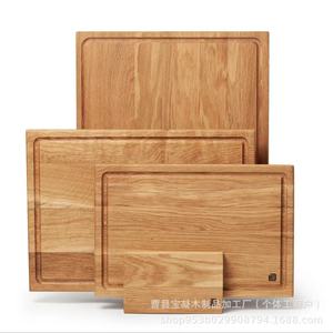 Planche à découper en bois d'acacia Edeldings 81x8x2 cm, rectangulaire, pour la cuisine, planche à découper en bois massif, utilisation sur comptoir - Product Image 5