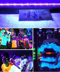 شريط إضاءة ليد بالأشعة فوق البنفسجية 395-405 نانومتر 5 فولت ضوء الأشعة فوق البنفسجية 50 فولت SMD 60led/<span class=keywords><strong>m</strong></span> 120Led/<span class=keywords><strong>m</strong></span> شريط إضاءة ليد لحفلة الفلورسنت دي جي - Product Image 6