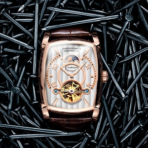 GUANQIN GJ16108 Luminous Hands Hollowed Watch 30M Life Waterproof Sapphire Glass <strong>Automatic</strong> Mechanical <strong>Chronograph</strong> for Men - Product Image 2
