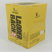 Boîte de transport de boissons pliable, résistante, écologique, en matériau recyclé PP ondulé, pour le transport de bouteilles d'eau