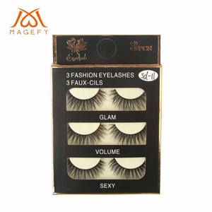 Faux cils en gros <span class=keywords><strong>Magefy</strong></span>, aspect naturel, faux cils 3D, cils en vrac, cils en bande, ensembles de faux cils naturels - Product Image 1