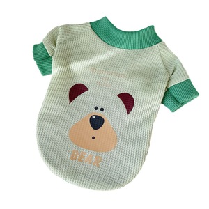 Cute Animal Print Pet Hoodies For Dogs And Cats Blue Elephant <b>Pink</b> Pig Green <b>Bear</b> Yellow Puppy Polyester Material ZYKBX05 - Product Image 5