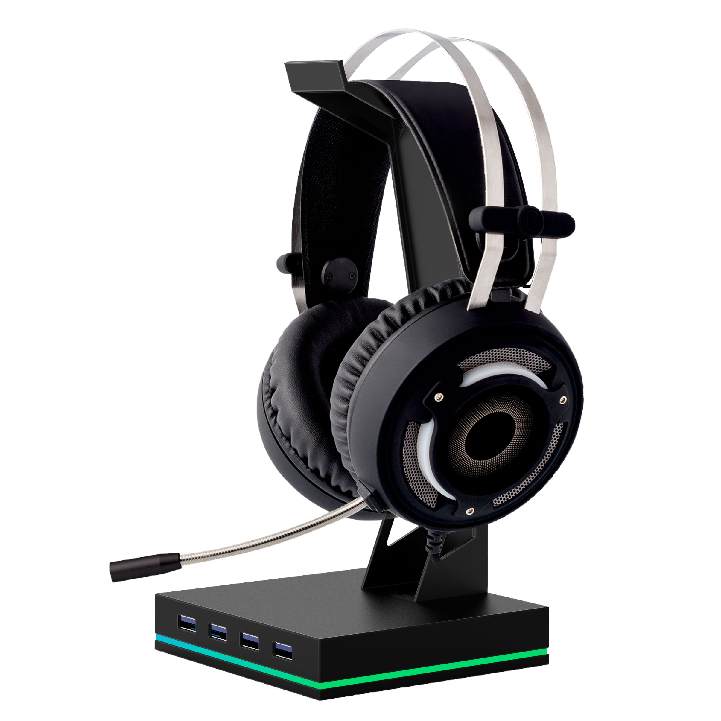 4 в 1 зарядный порт концентратор игровая быстрый разъем для наушников Держатель гарнитура Подставка для наушников