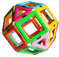 138 Uds. Construcción magnética de plástico juguetes de bloques de construcción Dimensiones personalizadas conjunto de constructor magnético para niños