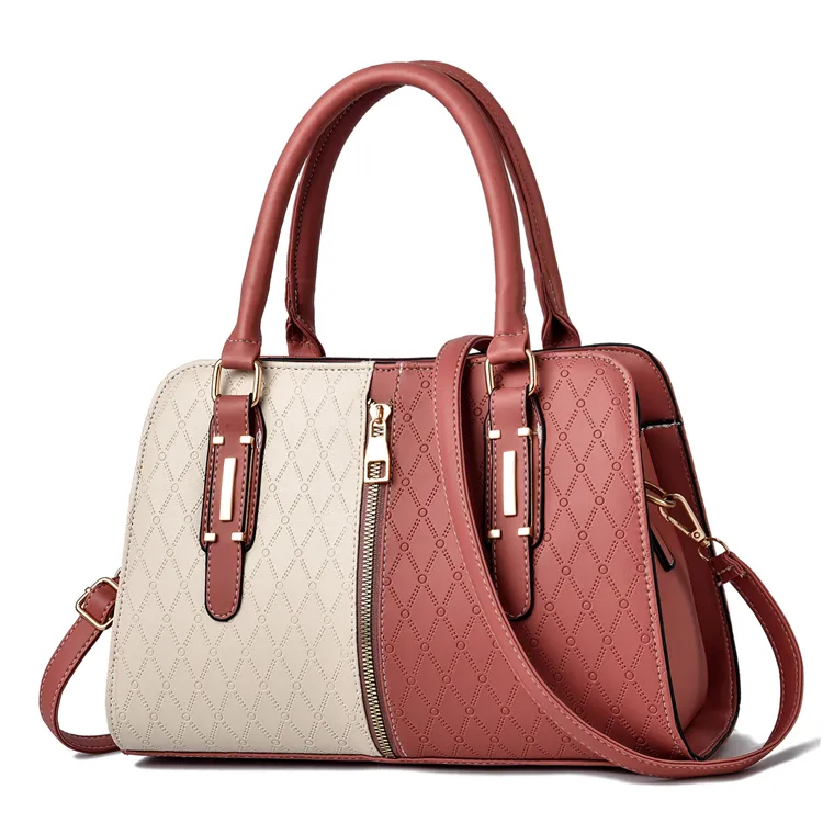 2022 de alta qualidade pu quente viagem mais recente feminino elegante tote marca acolchoado rosa bolsas de ombro grande fornecedor