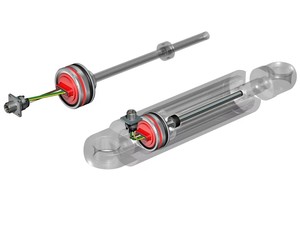 เซ็นเซอร์วัดระยะทางเชิงเส้น TEMPOSONICS รุ่น MH ซีรีส์ MHC0380MN12F3S01440 ของแท้ใหม่เอี่ยม ตัวเรือนเหล็กหล่อ ติดตั้งด้วยแม่เหล็ก - Product Image 2