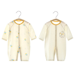 Ropa <span class=keywords><strong>de</strong></span> Verano para Bebés Recién Nacidos, Mono Delgado <span class=keywords><strong>de</strong></span> una Pieza, Algodón Puro sin Costuras, Arnés Unisex para Bebé, <span class=keywords><strong>Aire</strong></span> <span class=keywords><strong>Acondicionado</strong></span> - Product Image 5