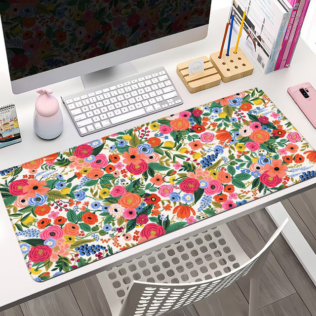 Non-slip Smooth Surface Laptop Mouse Natural Rubber Back Deskmat Custom Desk Mat