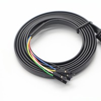 Cable Serial USB a TTL 3.3V/5V UART OEM/ODM con Chip FTDI Integrado de 6 Pines y Paso de 0.1 Pulgadas para Depuración
