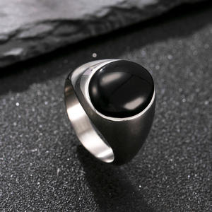 Gioielli in acciaio inox Haomi per le donne oro placcato 18K Hipster nero in metallo cascata rosa Hiphop/<span class=keywords><strong>Rock</strong></span> Punk <span class=keywords><strong>Rock</strong></span> stile - Product Image 3