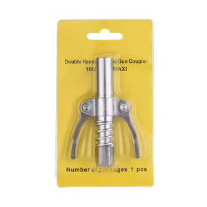 Acoplador de pistola de engrase de liberación rápida 10000 PSI, punta de bomba de engrase y aceite, punta de lubricante tipo jeringa de doble presión para coche, boquilla de engrase para reparación - Product Image 2