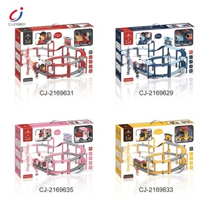 Magnetic Electric Train Rail 255pcs Diy <strong>Building</strong> <strong>Blocks</strong> Rapid Rescue Fire Fighting <strong>Track</strong> Set - Product Image 5