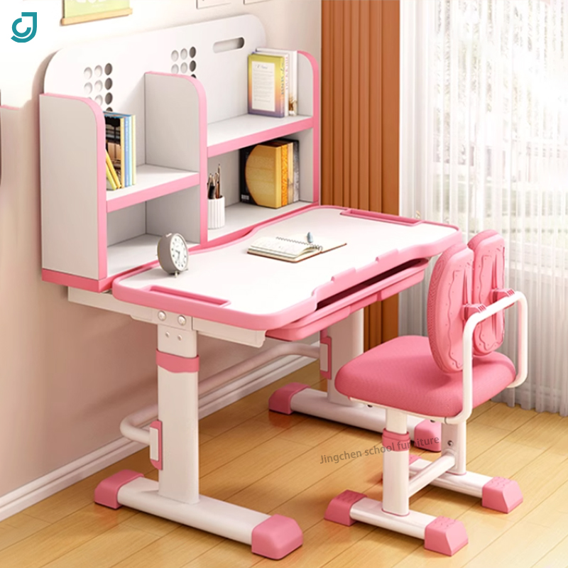 kids student study desk and chair set for children