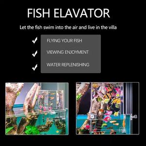 Op maat gemaakte moderne acryl vislift, omgekeerde <span class=keywords><strong>aquarium</strong></span> vacuüm vistoren, uitbreiding van zwem <span class=keywords><strong>aquarium</strong></span> accessoires - Product Image 4