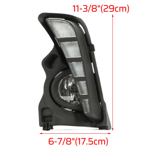 Pour Toyota Highlander 2017-2019 <span class=keywords><strong>LED</strong></span> DRL Kit de harnais de phares antibrouillard diurnes - Product Image 2