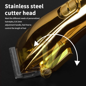 Recortadora de Pelo Inalámbrica para Barbería, 0mm, Cuchillas de Acero Inoxidable, Afeitadora Profesional Eléctrica con Carga USB - Product Image 4
