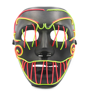 Nueva Máscara <span class=keywords><strong>LED</strong></span> Activada por Sonido, Máscara <span class=keywords><strong>LED</strong></span> de Halloween para Fiestas, Más Vendida - Product Image 2