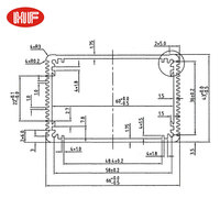 Boîtier en aluminium pour projet, boîte de jonction pour circuit imprimé, boîtier électronique, boîtier extrudé anodisé, boîtier en aluminium pour projet