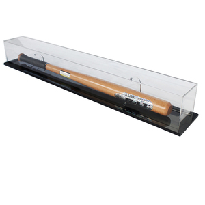 Vitrine De Batte De Baseball En Bois Massif - Support Horizontal Noir - États-Unis