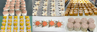 Machine automatique industrielle Uxin pour la fabrication de shumai, 180 pièces/min |   Équipement pour emballer les raviolis en acier inoxydable SUS304 à trois rangées, 3800W