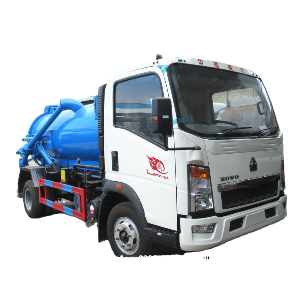 Sinotruk howo 4x2 правосторонний вакуумный насос для сточных вод грузовик на 5 тонн