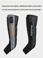 Bottes de récupération pour les jambes à compression d'air progressive séquentielle, 6 chambres, sans fil, panneau tactile, 6 modes
