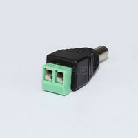 Prise cc 5521 5.5X2.1MM connecteur mâle DC 2.1MM prise BNC CCTV prise avec borne de couleur verte 2Way 10A pour Audio