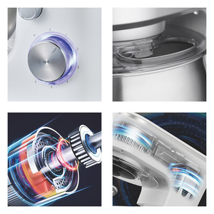 ORVICA Procesador de Alimentos Pequeño Multifuncional para el Hogar, Mezclador de Masa, Exprimidor y Picadora de Carne Totalmente Automáticos para Encimera - Product Image 4