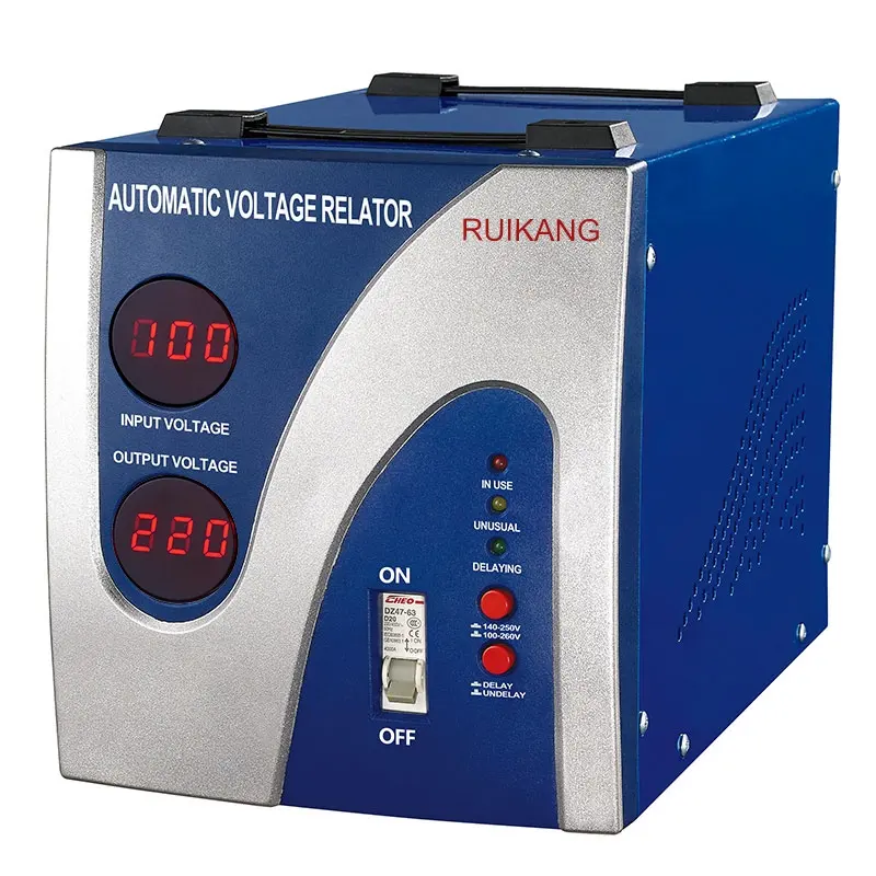 220V 230V 3000 5000VA Otomatis Single Phase Voltage Stabilizer Regulator