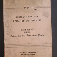 Moteur BUDA 6DT-317 en gros pour l'exploitation &amp;   Manuel de service 1936 REO Durable