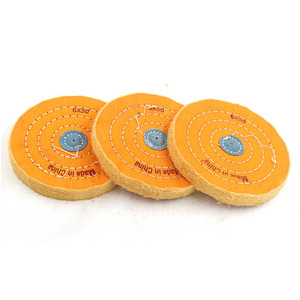 Roda de Polimento de Algodão de Dureza Média 6"x50mm para Polimento de Metal, Roda de Pano com Borda Costurada OEM para Esmerilhadeira Angular e Esmerilhadeira de Bancada - Product Image 2