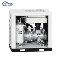Compresseur d'air industriel à vis LISHAN, refroidi par air, certifié CE, petit, stationnaire, 37 kW, 50 CV, 220 V monophasé, lubrifié, mini