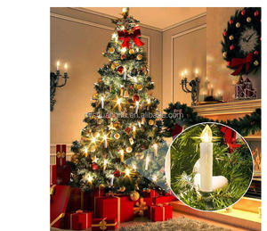 <span class=keywords><strong>Bougie</strong></span> de sapin de Noël à <span class=keywords><strong>LED</strong></span> pour l'extérieur Lumières de Noël en cire pour fête d'anniversaire Fête de Noël Installation facile par <span class=keywords><strong>pince</strong></span> - Product Image 2