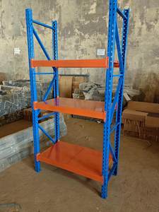 물류 장비 창고 보관 강철 볼트리스 헤비 랙 코팅-와이어 데크 선반 용접 - Product Image 4