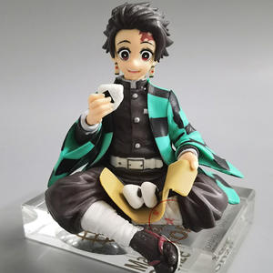Action Figure in PVC di <span class=keywords><strong>Demon</strong></span> <span class=keywords><strong>Slayer</strong></span>, Personaggi Anime Cartoon Nezuko, Tanjirou, Shinobu, Zenitsu, Hashibira Inosuke che Mangiano Onigiri, Scala 1/60 - Product Image 4