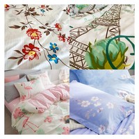 Tissu Source Usine Personnalisée 200cm-285cm Impression Draps 100% Polyester Ensemble de Literie Tissu